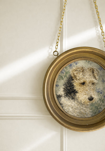 Small Round Gold Frame